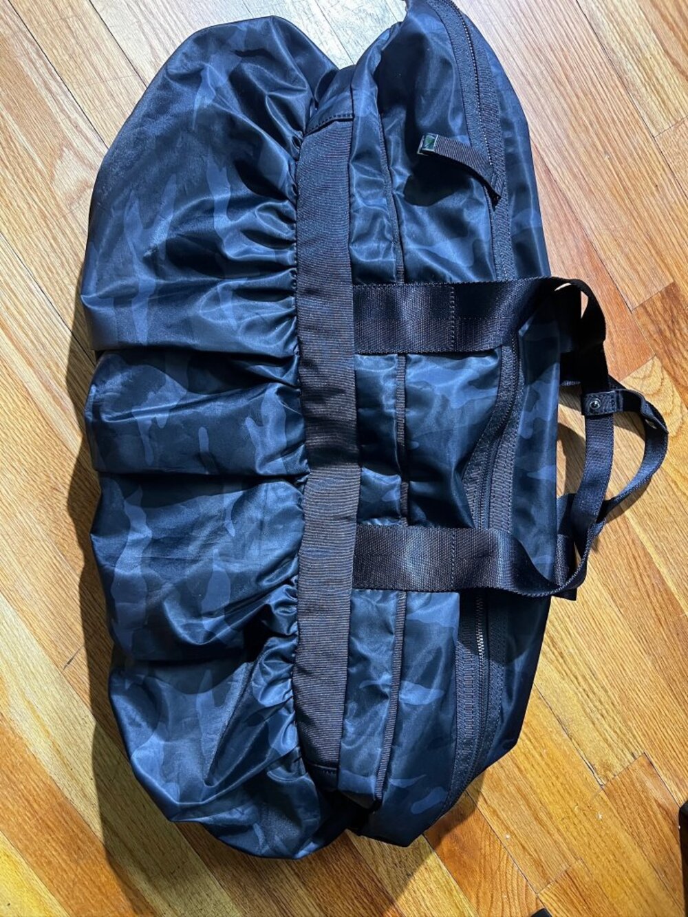 Caraa X Athleta Weekender large camo duffle bag